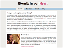 Tablet Screenshot of eternityinourheart.com